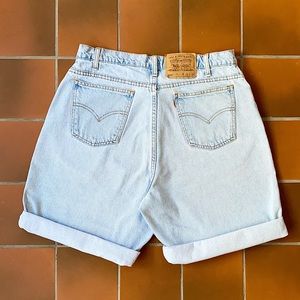 Vintage 90s Levi’s Orange Tab High Waist Jean Shorts
